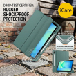 Samsung Galaxy Tab S10 FE+ 13.1 Inch Case (SM-X620/SM-X626B) Smart Flip Cover with Auto Sleep/Wake &ndash; Green | iCare