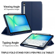 Samsung Galaxy Tab S10 FE+ 13.1 Inch Case (SM-X620/SM-X626B) Smart Flip Cover with Auto Sleep/Wake &ndash; Blue | iCare