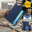 Samsung Galaxy Tab S10 FE+ 13.1 Inch Case (SM-X620/SM-X626B) Smart Flip Cover with Auto Sleep/Wake &ndash; Blue | iCare