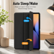 Smart Case for Samsung Galaxy Tab S7 FE 12.4" &ndash; Trifold Stand Cover with Auto Sleep/Wake &amp; S Pen Slot (SM-T730, SM-T733, SM-T736B) &ndash; Samsung Galaxy Tab S7 FE Black | iCare