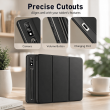 Smart Case for Samsung Galaxy Tab S7 FE 12.4" &ndash; Trifold Stand Cover with Auto Sleep/Wake &amp; S Pen Slot (SM-T730, SM-T733, SM-T736B) &ndash; Samsung Galaxy Tab S7 FE Black | iCare