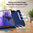 Smart Case for Samsung Galaxy Tab S7 FE 12.4" &ndash; Trifold Stand Cover with Auto Sleep/Wake &amp; S Pen Slot (SM-T730, SM-T733, SM-T736B) &ndash; Samsung Galaxy Tab S7 FE Blue | iCare