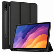 Smart Case for Samsung Galaxy Tab S7 Plus 12.4" &ndash; Trifold Stand Cover with Auto Sleep/Wake &amp; S Pen Slot (SM-T970, SM-T975, SM-T976B) &ndash; Black | iCare