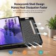 Smart Case for Samsung Galaxy Tab S7 Plus 12.4" &ndash; Trifold Stand Cover with Auto Sleep/Wake &amp; S Pen Slot (SM-T970, SM-T975, SM-T976B) &ndash; Black | iCare