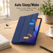 Smart Case for Samsung Galaxy Tab S7 Plus 12.4" &ndash; Trifold Stand Cover with Auto Sleep/Wake &amp; S Pen Slot (SM-T970, SM-T975, SM-T976B) &ndash; Blue | iCare