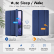 Smart Case for Samsung Galaxy Tab S8+ 12.4" &ndash; Trifold Stand Cover with Auto Sleep/Wake &amp; S Pen Slot (SM-X800, SM-X806) &ndash; Samsung Galaxy Tab S8+ Blue | iCare