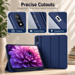 Smart Case for Samsung Galaxy Tab S8+ 12.4" &ndash; Trifold Stand Cover with Auto Sleep/Wake &amp; S Pen Slot (SM-X800, SM-X806) &ndash; Samsung Galaxy Tab S8+ Blue | iCare