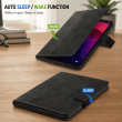 Folio Case for Lenovo Tab K10 10.3" &ndash; PU Leather Stand Cover with Card Slots &amp; Magnetic Closure (TB-X6C6F, TB-X6C6X) &ndash; Black | iCare