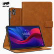 Folio Case for Lenovo Tab K10 10.3" &ndash; PU Leather Stand Cover with Card Slots &amp; Magnetic Closure (TB-X6C6F, TB-X6C6X) &ndash; Golden Brown | iCare