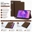 Folio Case for Lenovo Idea Tab Plus 12.1" &ndash; PU Leather Stand Cover with Card Slots &amp; Magnetic Closure (TB361ZU, TB361FU, ZAG70922US) &ndash; Brown | iCare