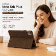 Folio Case for Lenovo Idea Tab Plus 12.1" &ndash; PU Leather Stand Cover with Card Slots &amp; Magnetic Closure (TB361ZU, TB361FU, ZAG70922US) &ndash; Brown | iCare