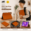 Folio Case for Lenovo Idea Tab Plus 12.1" &ndash; PU Leather Stand Cover with Card Slots &amp; Magnetic Closure (TB361ZU, TB361FU, ZAG70922US) &ndash; Golden Brown | iCare