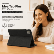 Folio Case for Lenovo Idea Tab Plus 12.1" &ndash; PU Leather Stand Cover with Card Slots &amp; Magnetic Closure (TB361ZU, TB361FU, ZAG70922US) &ndash; Black | iCare
