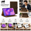 Lenovo K11 Gen 2 11" Tablet Case Cover TB336FU/TB336ZU | Premium PU Leather Smart Flip Cover with Auto Sleep/Wake, Multi-Angle Stand &amp; Card Holder &ndash; Brown | iCare