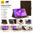Lenovo K11 Gen 2 11" Tablet Case Cover TB336FU/TB336ZU | Premium PU Leather Smart Flip Cover with Auto Sleep/Wake, Multi-Angle Stand &amp; Card Holder &ndash; Brown | iCare