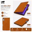 Lenovo Idea Tab Pro 2nd Gen 13" Case Cover 2026 | Premium Deer Texture PU Leather Flip Case with Auto Sleep/Wake, Multi-Angle Stand &amp; Card Holder &ndash; Golden Brown | iCare