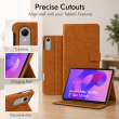 Lenovo Idea Tab Pro 2nd Gen 13" Case Cover 2026 | Premium Deer Texture PU Leather Flip Case with Auto Sleep/Wake, Multi-Angle Stand &amp; Card Holder &ndash; Golden Brown | iCare