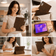 Lenovo Idea Tab Pro 2nd Gen 13" Case Cover 2026 | Premium Deer Texture PU Leather Flip Case with Auto Sleep/Wake, Multi-Angle Stand &amp; Card Holder &ndash; Brown | iCare