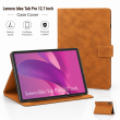 Lenovo Idea Tab Pro 12.7 Inch Smart Case | Premium PU Leather Flip Cover with Auto Wake/Sleep &amp; Stand &ndash; Golden Brown | iCare