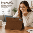 Lenovo Idea Tab Pro 12.7 Inch Smart Case | Premium PU Leather Flip Cover with Auto Wake/Sleep &amp; Stand &ndash; Brown | iCare
