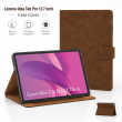 Lenovo Idea Tab Pro 12.7 Inch Smart Case | Premium PU Leather Flip Cover with Auto Wake/Sleep &amp; Stand &ndash; Brown | iCare