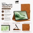 Lenovo Tab Plus 11.5 TB351FU Smart Flip Cover | Premium PU Leather Case with Card Holder &amp; Stand By iCare &ndash; Golden Brown | iCare
