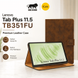 Lenovo Tab Plus 11.5 TB351FU Smart Flip Cover | Premium PU Leather Case with Card Holder &amp; Stand By iCare &ndash; Brown | iCare