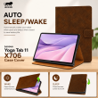 Lenovo Yoga Tab 11 X706 Case Cover | Premium PU Leather Smart Folio with Stand &amp; Auto Wake/Sleep &ndash; Brown | iCare