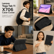Lenovo Yoga Tab 11 X706 Case Cover | Premium PU Leather Smart Folio with Stand &amp; Auto Wake/Sleep &ndash; Black | iCare