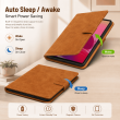Lenovo Tab M11 Case TB330XU/TB330FU 11 Inch | Premium PU Leather Flip Cover with Auto Sleep Wake, Multi-Angle Stand &amp; Full Protection &ndash; Golden Brown | iCare