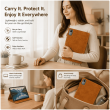 Lenovo Tab M11 Case TB330XU/TB330FU 11 Inch | Premium PU Leather Flip Cover with Auto Sleep Wake, Multi-Angle Stand &amp; Full Protection &ndash; Golden Brown | iCare