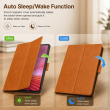 Lenovo Tab K10 Gen 2 Case | Premium PU Leather Flip Cover with Auto Sleep/Wake, Multi-Angle Stand &amp; Shockproof Protection &ndash; Golden Brown | iCare