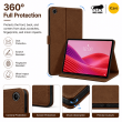 Lenovo Tab K10 Gen 2 Case | Premium PU Leather Flip Cover with Auto Sleep/Wake, Multi-Angle Stand &amp; Shockproof Protection &ndash; Brown | iCare