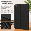 Lenovo Tab K10 Gen 2 Case | Premium PU Leather Flip Cover with Auto Sleep/Wake, Multi-Angle Stand &amp; Shockproof Protection &ndash; Black | iCare