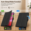 Lenovo Tab K10 Gen 2 Case | Premium PU Leather Flip Cover with Auto Sleep/Wake, Multi-Angle Stand &amp; Shockproof Protection &ndash; Black | iCare