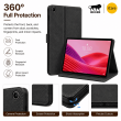 Lenovo Tab K10 Gen 2 Case | Premium PU Leather Flip Cover with Auto Sleep/Wake, Multi-Angle Stand &amp; Shockproof Protection &ndash; Black | iCare
