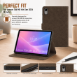 Lenovo Tab M8 4th Gen 2024 Case 8 Inch | PU Leather Flip Folio Cover with Multi-Angle Stand, Card Slots &amp; Full Protection &ndash; Brown | iCare