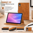 Lenovo Tab M8 4th Gen 2024 Case 8 Inch | PU Leather Flip Folio Cover with Multi-Angle Stand, Card Slots &amp; Full Protection &ndash; Golden Brown | iCare