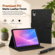 Lenovo Tab M8 4th Gen 2024 Case 8 Inch | PU Leather Flip Folio Cover with Multi-Angle Stand, Card Slots &amp; Full Protection &ndash; Black | iCare