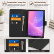 Lenovo Tab M8 4th Gen 2024 Case 8 Inch | PU Leather Flip Folio Cover with Multi-Angle Stand, Card Slots &amp; Full Protection &ndash; Black | iCare