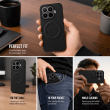 Xiaomi 17T Carbon Fiber Texture Silicone MagSafe Magnetic Ring Anti-Scratch Slim Back Cover &ndash; Black | iCare