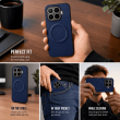 Xiaomi 17T Carbon Fiber Texture Silicone MagSafe Magnetic Ring Anti-Scratch Slim Back Cover &ndash; blue | iCare