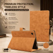 Samsung Galaxy Tab A11 8.7 Inch Case | PU Leather Folio Cover &ndash; Golden Brown | iCare