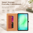 Samsung Galaxy Tab A11 Plus 11 Inch Case SM-X230/X236B | PU Leather Folio Flip Cover with Multi-Angle Stand, Card Slots &amp; Full Protection &ndash; Black | iCare