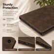 Samsung Galaxy Tab S10 FE Plus 13.1 Inch Case SM-X620/X626B | Trifold Flip Cover with Auto Sleep/Wake, Multi-Angle Stand &amp; Full Protection &ndash; Brown | iCare