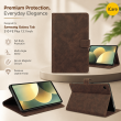 Samsung Galaxy Tab S10 FE Plus 13.1 Inch Case SM-X620/X626B | Trifold Flip Cover with Auto Sleep/Wake, Multi-Angle Stand &amp; Full Protection &ndash; Brown | iCare