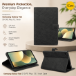Samsung Galaxy Tab S10 FE Plus 13.1 Inch Case SM-X620/X626B | Trifold Flip Cover with Auto Sleep/Wake, Multi-Angle Stand &amp; Full Protection &ndash; Black | iCare