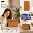 Samsung Galaxy Tab S10 Lite Case | Premium Trifold Flip Cover with Auto Sleep/Wake, Multi-Angle Stand &amp; Full Protection &ndash; Golden Brown | iCare