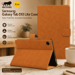 Samsung Galaxy Tab S10 Lite Case | Premium Trifold Flip Cover with Auto Sleep/Wake, Multi-Angle Stand &amp; Full Protection &ndash; Golden Brown | iCare