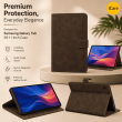 Samsung Galaxy Tab S9 11 Inch Case | Premium Smart Flip Cover with Auto Sleep/Wake, Multi-Angle Stand &amp; Full Protection &ndash; Samsung Galaxy Tab S9 Brown | iCare
